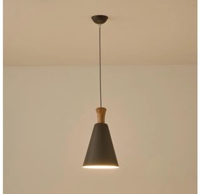 Lustră pe cablu 1xE27/15W/230V gri pr. 20 cm