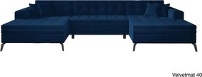 Colțar lemn masiv Formă U Extensibil Verti 350x170cm Personalizabil