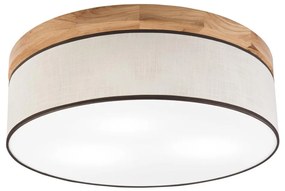 Plafonieră Brilagi BELLADONNA 3xE27/15W/230V d. 50 cm crem/stejar