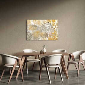 Tablou - Vintage perete cu flori (90x60 cm)