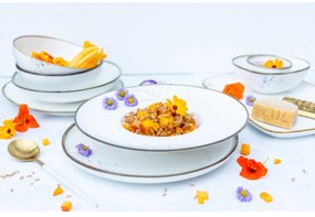 Mäser 4-piece gourmet plate set Pintar Albastrupuncte 26 cm