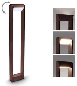 Brilagi - Lampă LED de exterior CROTONE, 7 W, 230 V, maro, IP54, 80 cm