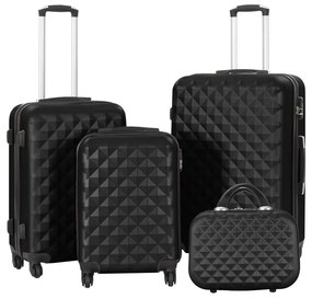 Set valiza de calatorie cu geanta cosmetica-negru