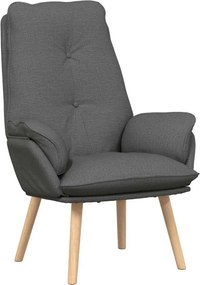 vidaXL fotoliu Gri închis 69 x 74 x 93 cm Țesătură și placaj