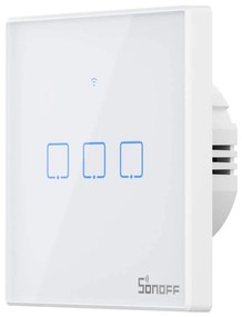 Intrerupator Smart WiFi + RF 433MHz Sonoff T2 EU TX (3 canale)