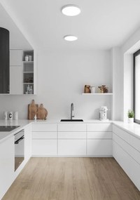 Plafoniera LED pentru iluminat exterior, senzor de miscare cu microunde, design silm Oja 29 alb 2700K 2110456101 NL