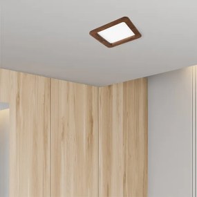 LED Spot WOODY 17W 230V 3000K cireș 18,5x18,5 cm