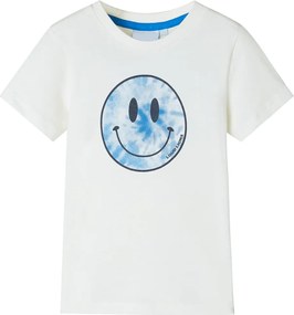 vidaXL Tricou pentru copii, ecru, 116