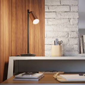 Lampă de masă Sollux SL.1381 WINX 1xGU10/10W/230V negru/cupru