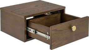 Noptieră în culoare naturală închisă cu aspect de lemn de stejar Monfort – Actona