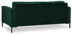 Canapea din catifea Cosmopolitan Design Bali, verde închis