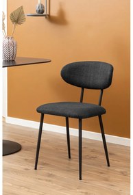 Scaune de dining gri-antracit 2 buc. Denise – Actona