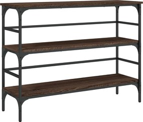 vidaXL Măsuță consolă, stejar maro, 100x32x75 cm, lemn prelucrat
