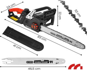 Ferăstrău electric cu lanț 3550W