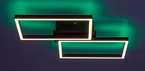 Plafoniera LED RBG si telecomanda Ludano
