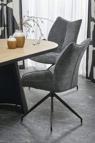 Masa extensibila Giacomo natur/negru L180-240 cm