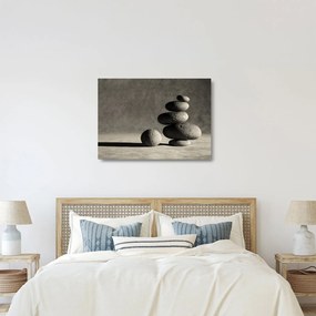Tablou pe sticlă - Pietre gri (70x50 cm)