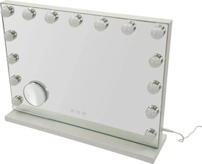 Oglindă de perete cu led/cu raft 55x43 cm Hollywood – Mauro Ferretti