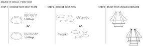Lustra LED moderna diametru 65cm, Orlando