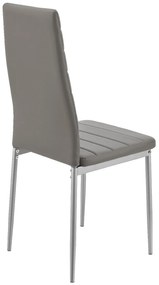 Jusky Set 2 scaune de sufragerie Loja - gri