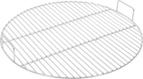 vidaXL Grill de grătar cu mânere, rotund, Ø54 cm oțel inoxidabil 304