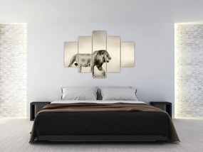 Tablou - Leul flămând (150x105 cm)