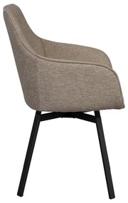 Set de scaune de sufragerie bej 2 buc. tapițat Alison – Rowico