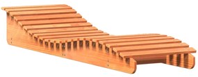 844650 vidaXL Șezlong, maro ceruit, 205x60x31,5 cm, lemn masiv de pin