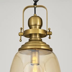 Candelabru pe lanț BOTTLE 1xE27/40W/230V, auriu