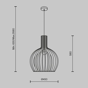 Pendul design decorativ natural Roots 45cm