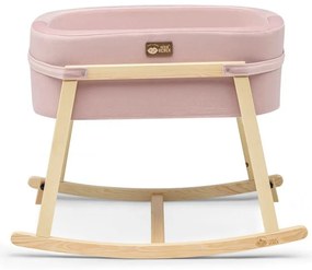 Pătuț leagăn roz/natural Hier – Kalune Design