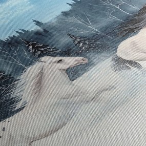 Tablou cu caii pictați (70x50 cm)