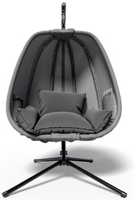 Deuba Scaun suspendat Alvie 190x140x110 cm - gri