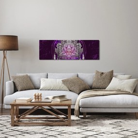 Tablou - Lotus (cu ceas) (90x30 cm)