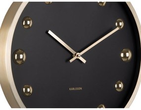Karlsson 5971BK ceas de perete design negru,diametru 35 cm