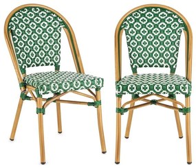 Montbazin GR, scaun din aluminiu, stivuibil,din policarbonat, verde