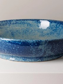 Bol albastru din ceramica D36cm Marine