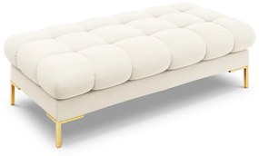 Banca Bali velvet/picioare gold – L133 x l62 x h41