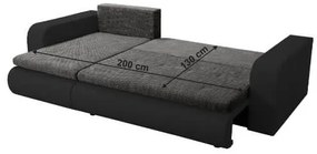Coltar GLOBAL212 - dreapta negru/gri