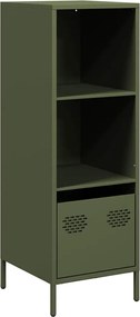 vidaXL Dulap înalt verde măslină 35x39x103,5 cm oțel