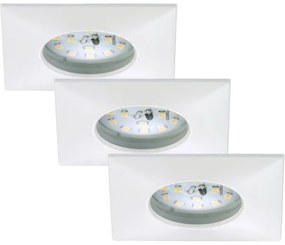 SET 3x corp de iluminat LED încastrat Briloner 7205-036 ATTACH LED/5W/230V IP44 alb