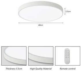 Plafonieră LED dimabilă Immax NEO 07251L SEMPLICI 36W/230V Wi-Fi Tuya alb + telecomandă