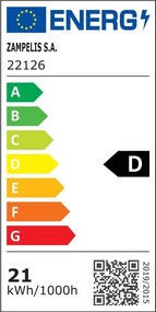 Aplica LED de perete pentru baie, IP54 design modern SHINE negru