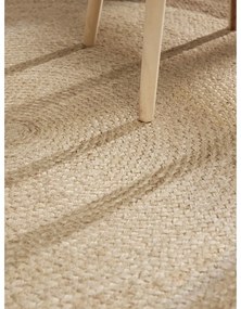 Covor grej reversibil, țesut manual rotund din iută ø 160 cm Jutta Greige – Hanse Home