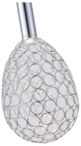 Lustră LED pe cablu LED/6,3W/230V 3000K crom lucios d. 14 cm