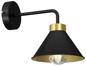 Lampă de perete DEMET 1xE27/60W/230V neagră/aurie