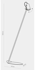 Lampadar REDO 1xGU10/10W/230V alb