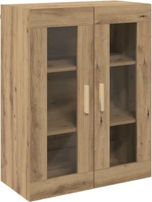 vidaXL Dulap de perete suspendat, stejar artizanal, 69,5x34x90 cm