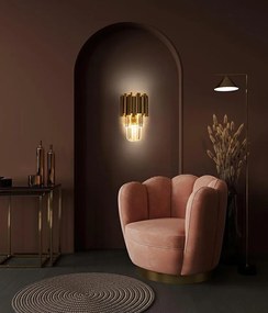 Aplica de perete, Cristale de Sticla, Glamour Wall Gold