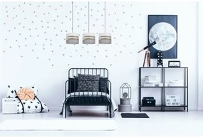 Lustră pe cablu CORAL 3xE27/60W/230V alb/gri